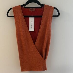 Missoni Rust Sleeveless Wrap Top